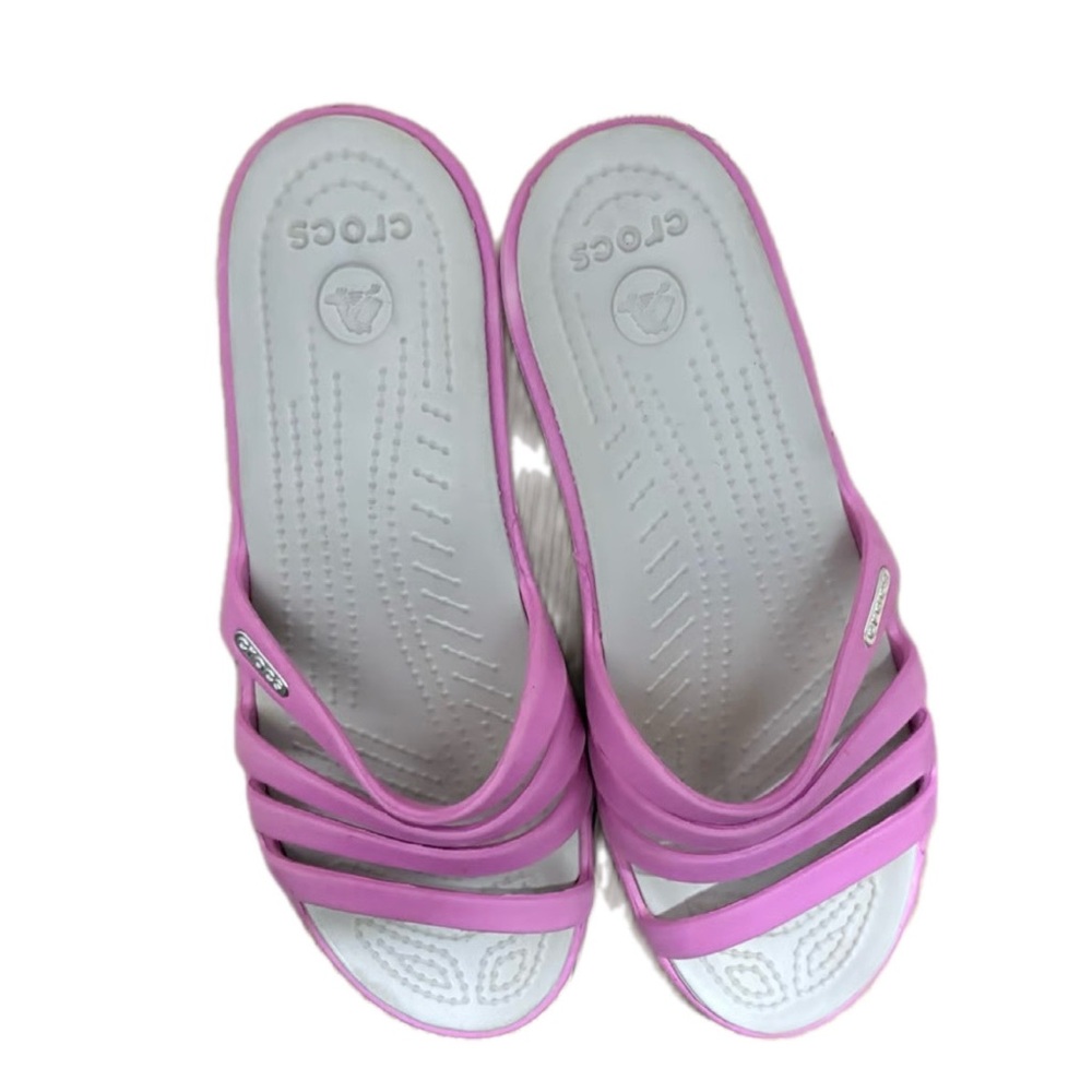 CROCS Women's Lavender Slide Sandals